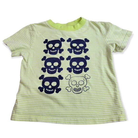 Circo stripped skull & cross bones shirt 5T - Picture 1 of 3